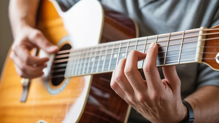 how to play F chord on guitar